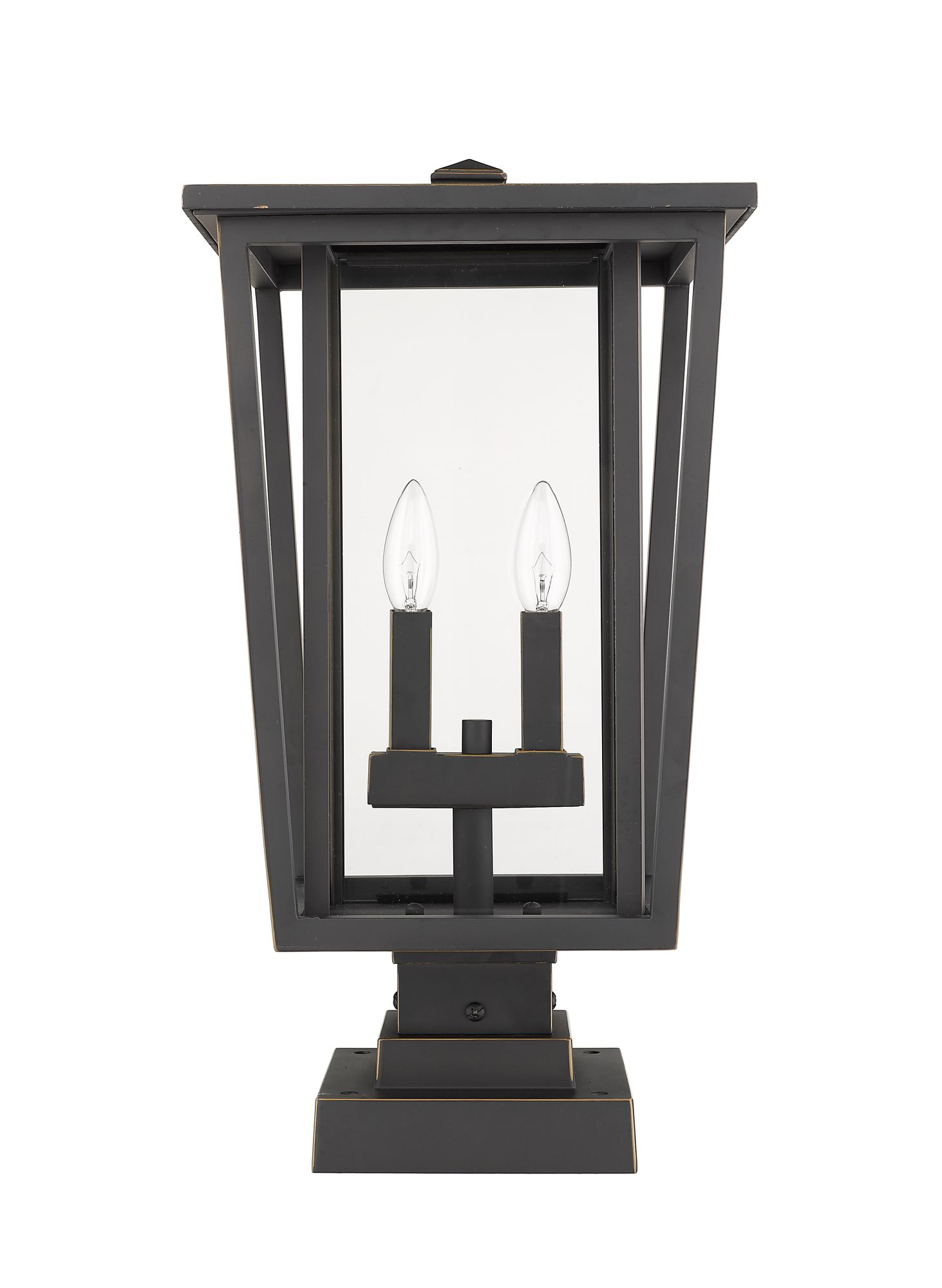 Image 5 Seoul by Z-Lite Oil Rubbed Bronze 20.75 inch 2 Light Pier Mounted Fixture more views