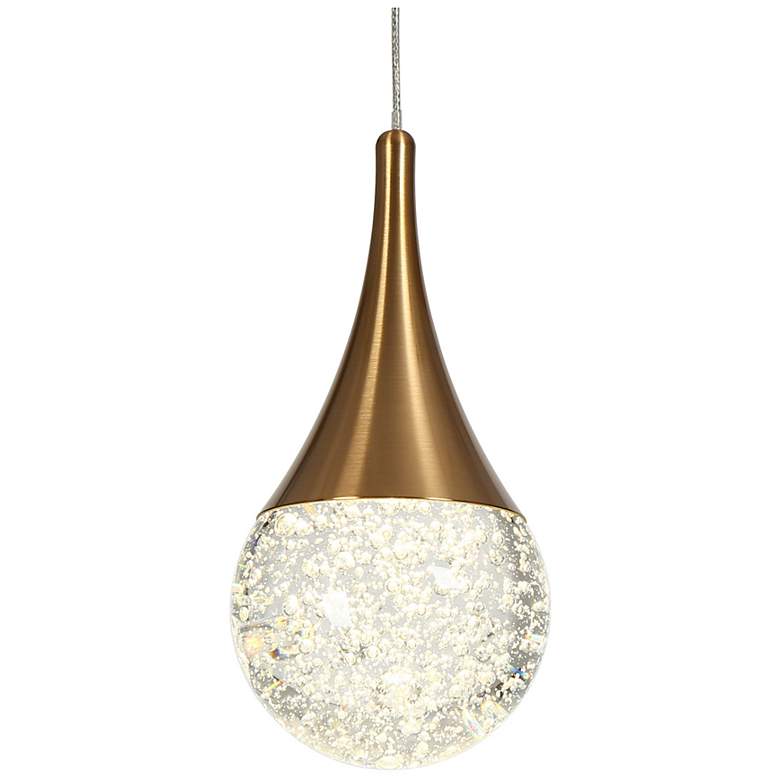 Image 1 Sepear 1-Light LED Crystal Pendant Light