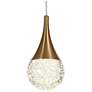 1_Sepear 1-Light LED Crystal Pendant Light