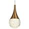 Sepear 1-Light LED Crystal Pendant Light