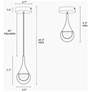 2_Sepear 1-Light LED Crystal Pendant Light more views
