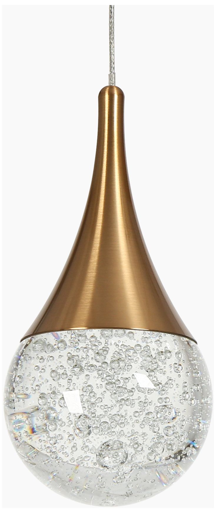 Thumbnail3 of Sepear 1-Light LED Crystal Pendant Light more views