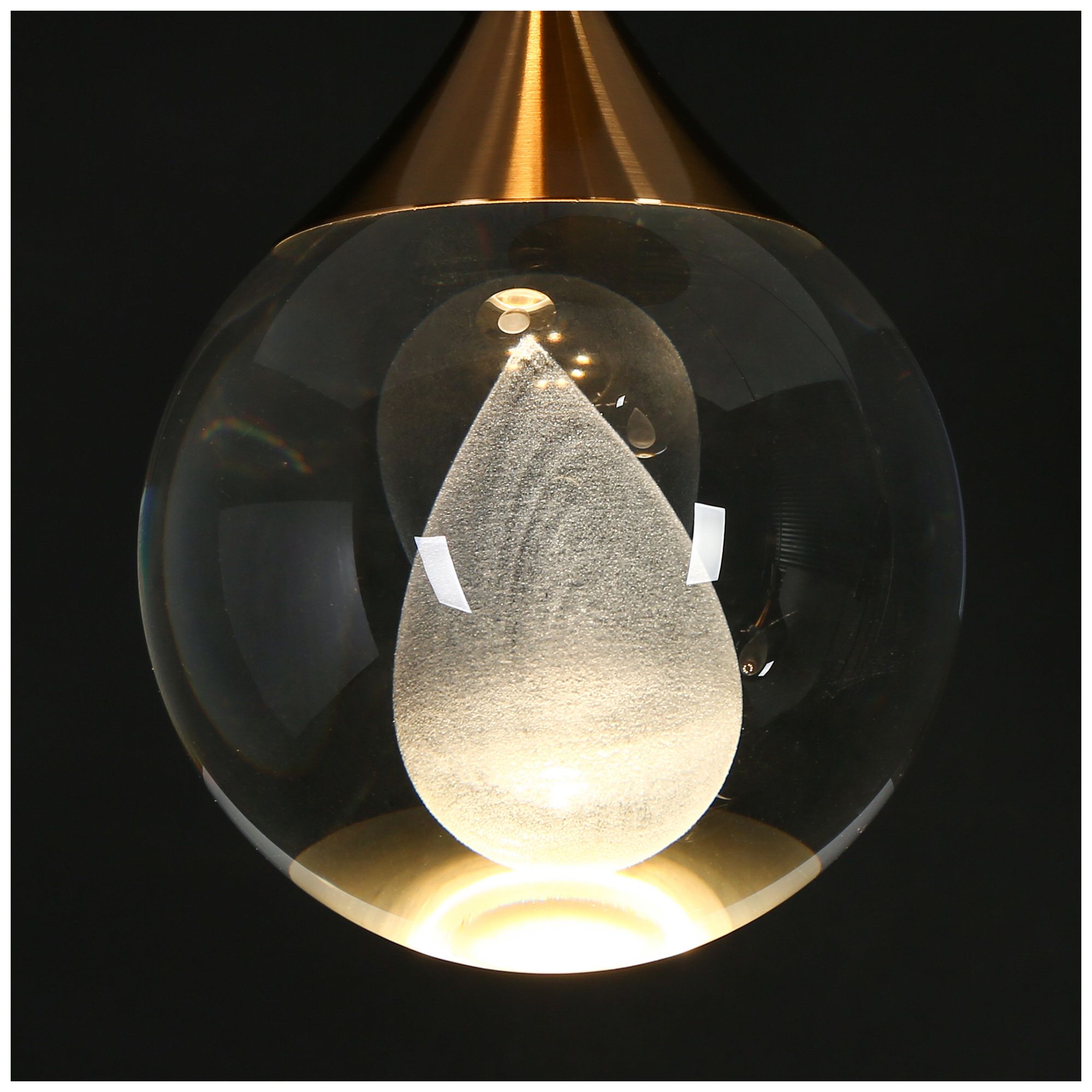 Sepear 3-Light LED Cluster Crystal Island Pendant Light - Made to Order