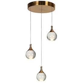 Image1 of Sepear 3-Light LED Cluster Crystal Island Pendant Light