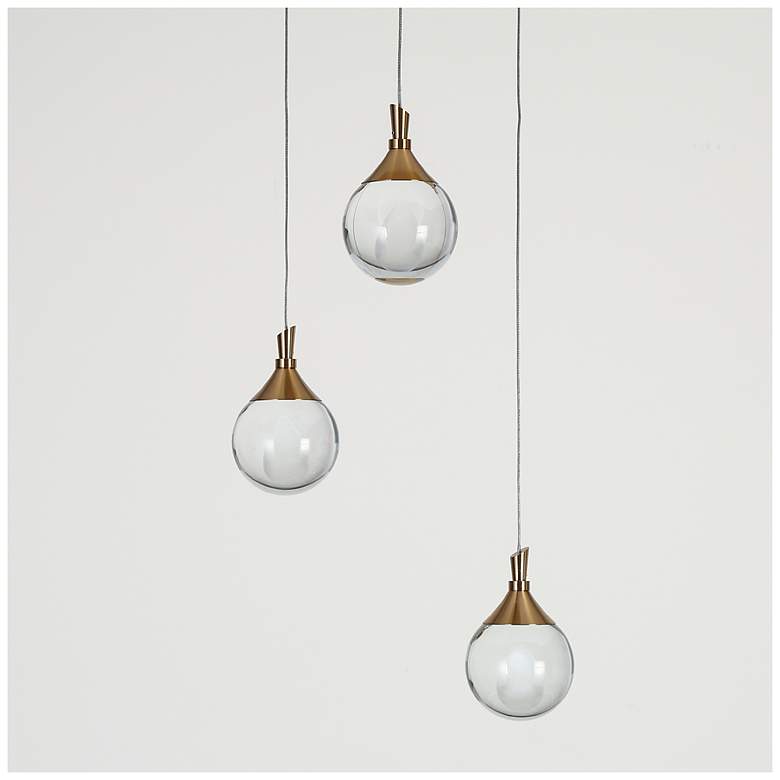 Image 3 Sepear 3-Light LED Cluster Crystal Island Pendant Light more views