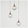 3_Sepear 3-Light LED Cluster Crystal Island Pendant Light more views