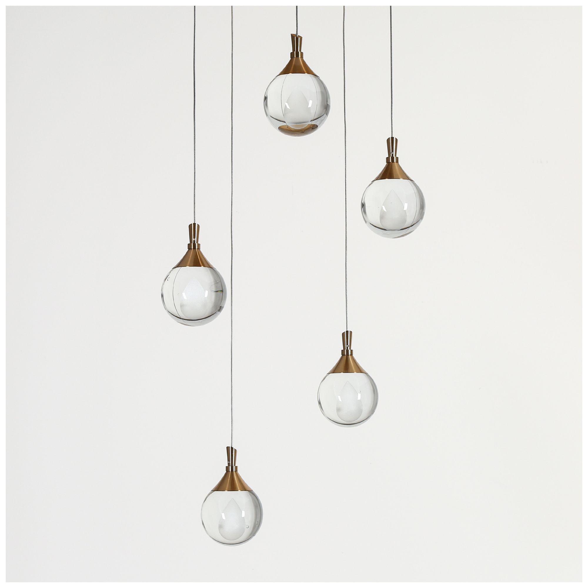 Image 3 Sepear 5-Light LED Cluster Crystal Island Pendant Light - Made to Order more views