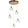 Sepear 5-Light LED Cluster Crystal Island Pendant Light