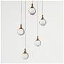 3_Sepear 5-Light LED Cluster Crystal Island Pendant Light more views