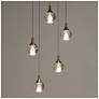 4_Sepear 5-Light LED Cluster Crystal Island Pendant Light more views