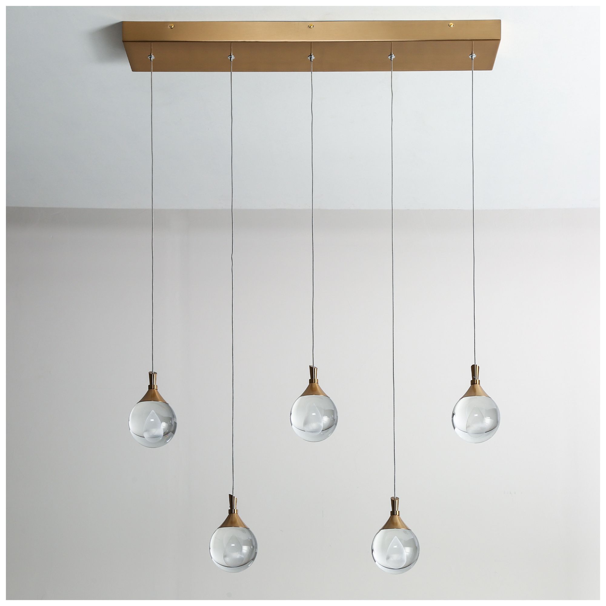 Image 3 Sepear 5-Light LED Crystal Island Pendant Light - Made to Order more views