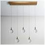 3_Sepear 5-Light LED Crystal Island Pendant Light more views