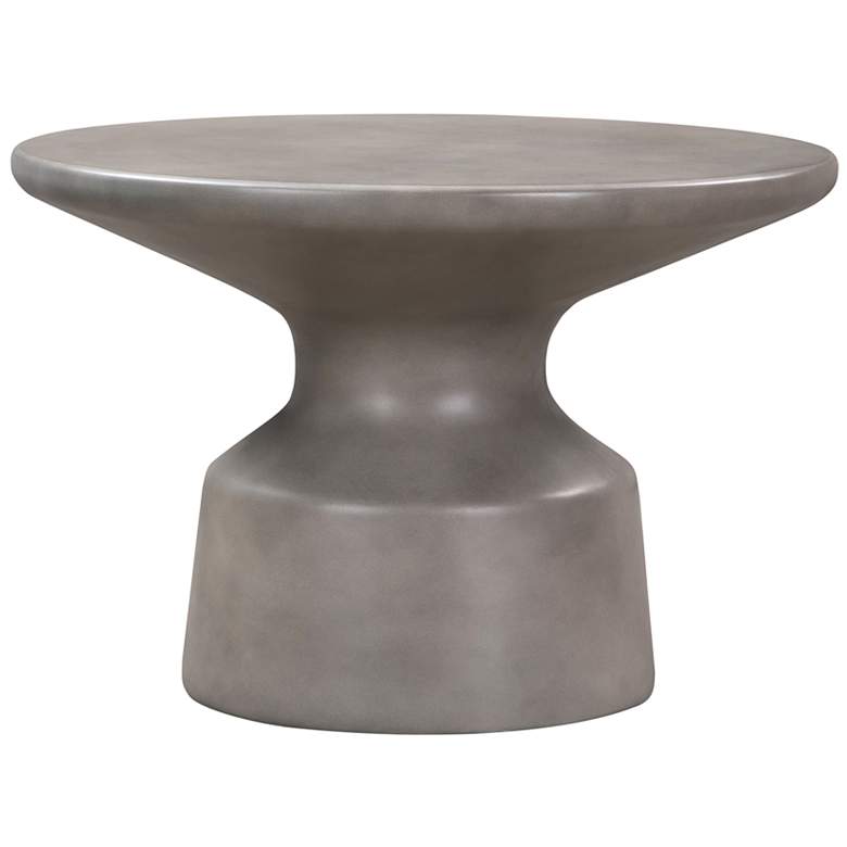 Image 1 Sephie Round Pedastal Coffee Table in Grey Concrete