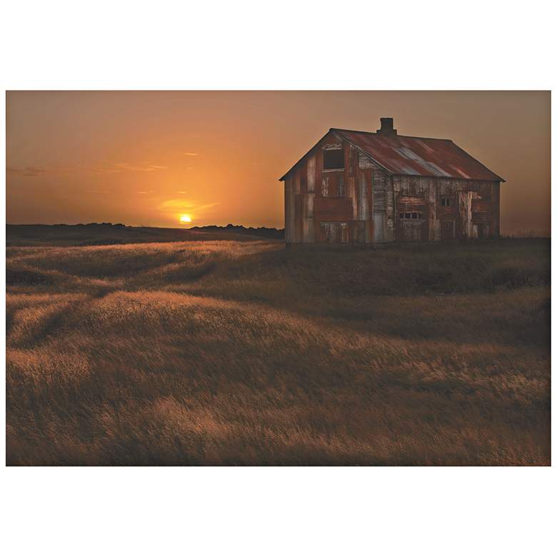 Image 1 September Barn 32" Wide Giclee Metal Wall Art