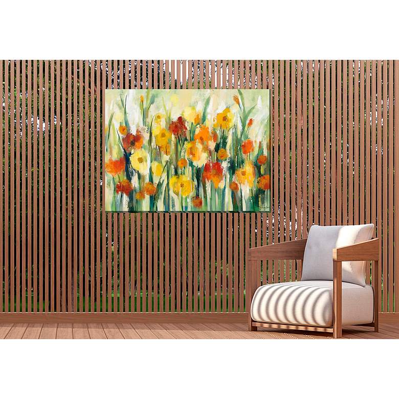 Image 4 September Sun 40" Wide All-Weather Outdoor Canvas Wall Art more views