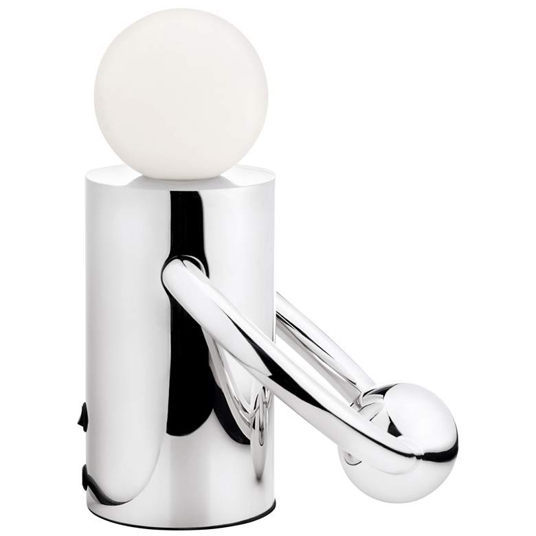 Image 1 Septum 10 1/2" High Chrome LED Accent Table Lamp