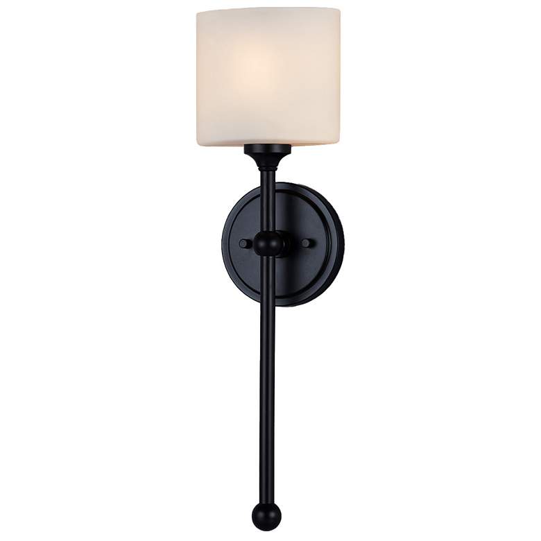 Image 1 Sequoia 22" High Matte Black ADA Wall Sconce