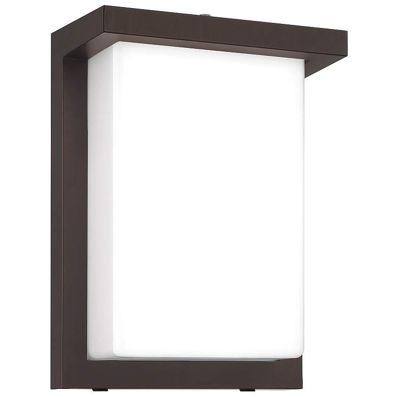 Image 1 Sequoia 8" High Black Dual Voltage 3CCT Outdoor Wall Mount