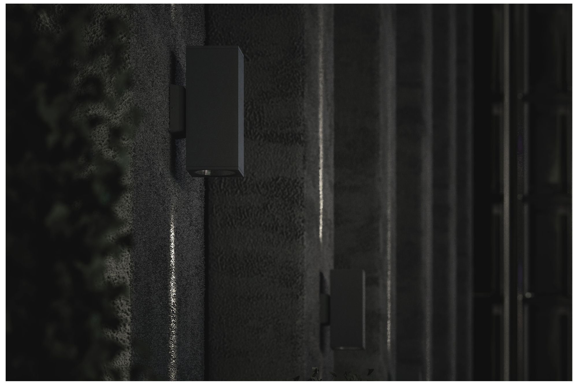 Sera 13.1"H Anthracite Square Up and Downlight LED Outdoor Wall Sconce