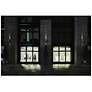 2_Sera 13.1" High Silver Up and Downlight LED Outdoor Wall Sconce more views