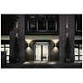 6_Sera 13.1" High Silver Up and Downlight LED Outdoor Wall Sconce more views
