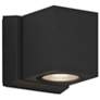 Sera 5.1" High Anthracite Square Downlight LED Outdoor Wall Sconce