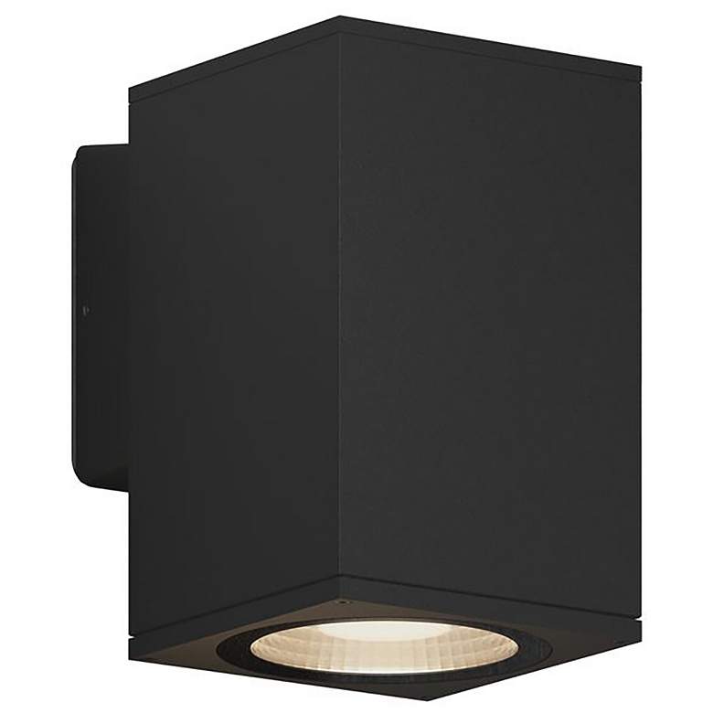 Image 1 Sera 8.6" High Anthracite Square Downlight LED Outdoor Wall Sconce