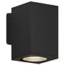 Sera 8.6" High Anthracite Square Downlight LED Outdoor Wall Sconce