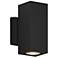 Sera 9.1" High Anthracite Square Up & Downlight LED Outdoor Wall Sconce