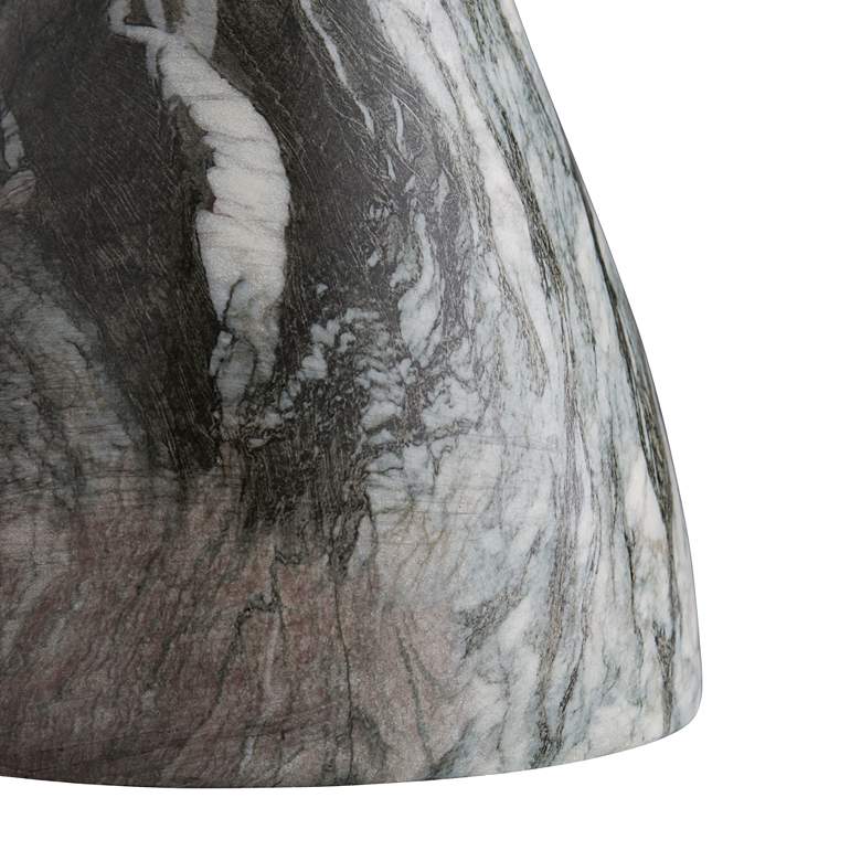 Image 2 Serafina 20" Wide Multi-Color Faux Marble Round Accent Table more views