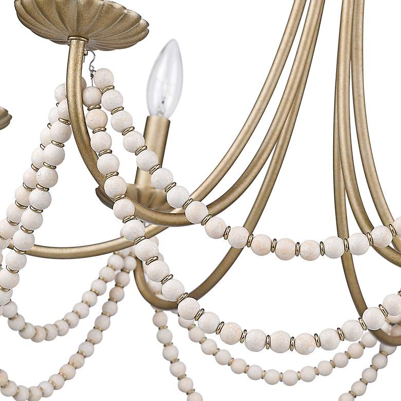 Image 5 Serafina 24.5" Wide 6-Light Golden Aura Chandelier more views