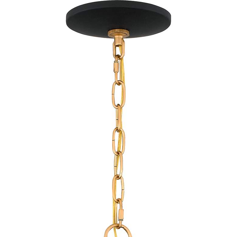 Image 6 Seraphina 4-Light Brushed Weathered Brass Pendant Light more views