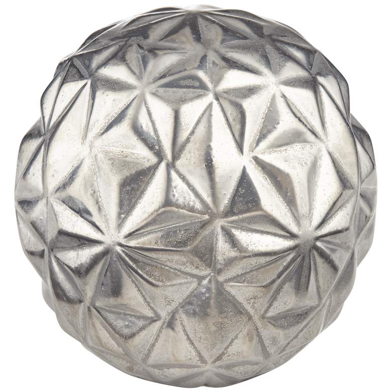 Image 4 Sereda 5 1/4 inch Wide Matte Silver Decorative Object more views