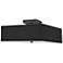 Seren 14.25" Wide 3 Light Matte Black Semi-Flush Mount