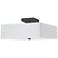Seren 14.25" Wide 3 Light Matte Black Semi-Flush Mount