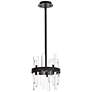2_Serena 10" Wide Black and Crystal 6-Light Mini Pendant
