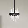 1_Serena 10" Wide Black and Crystal 6-Light Mini Pendant