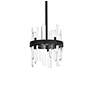 4_Serena 10" Wide Black and Crystal 6-Light Mini Pendant more views