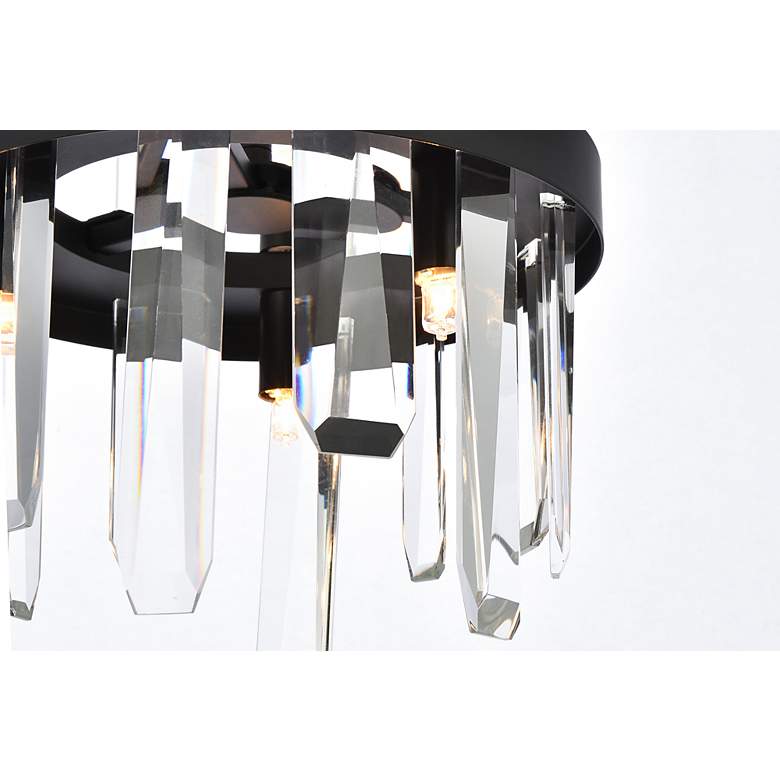 Image 5 Serena 10" Wide Black and Crystal 6-Light Mini Pendant more views