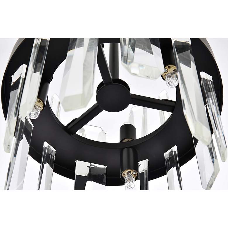 Image 6 Serena 10" Wide Black and Crystal 6-Light Mini Pendant more views