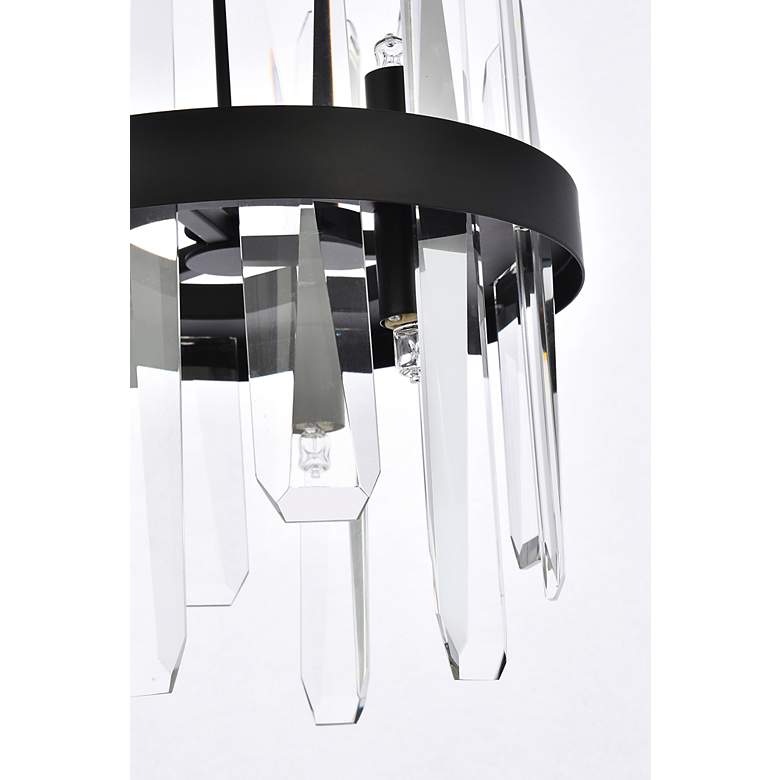 Image 7 Serena 10" Wide Black and Crystal 6-Light Mini Pendant more views