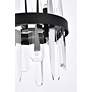 7_Serena 10" Wide Black and Crystal 6-Light Mini Pendant more views