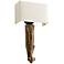 Serena 12 1/2" Wide Limed Gracewood Wall Sconce