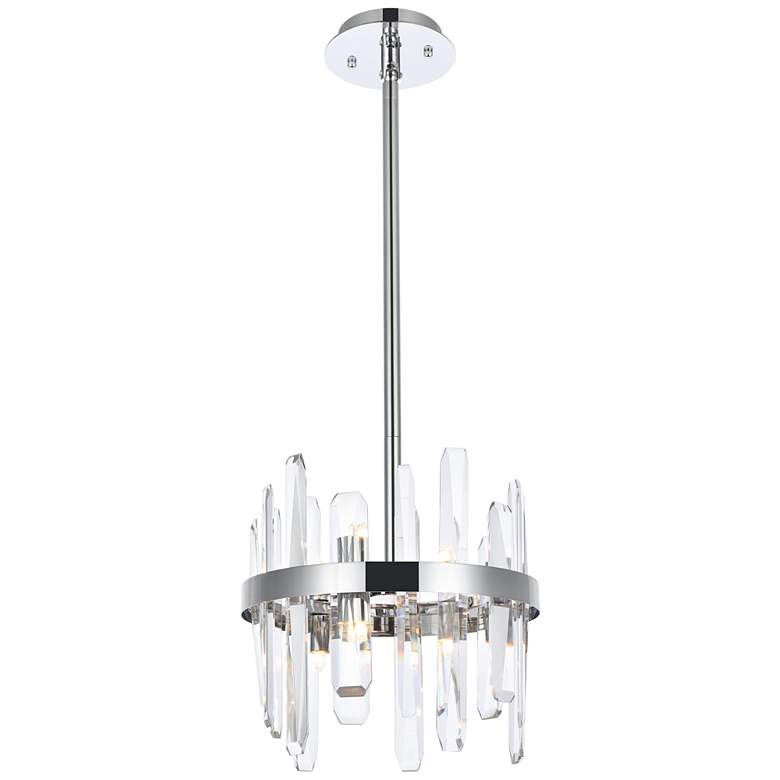 Image 1 Serena 12" Crystal Round Pendant