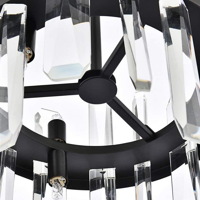 Image 6 Serena 12" Wide Black and Crystal 6-Light Mini Pendant more views