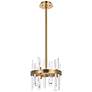 2_Serena 12" Wide Satin Gold 6-Light Mini Pendant