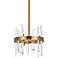 Serena 12" Wide Satin Gold 6-Light Mini Pendant