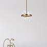 3_Serena 12" Wide Satin Gold 6-Light Mini Pendant more views