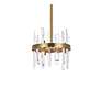 4_Serena 12" Wide Satin Gold 6-Light Mini Pendant more views