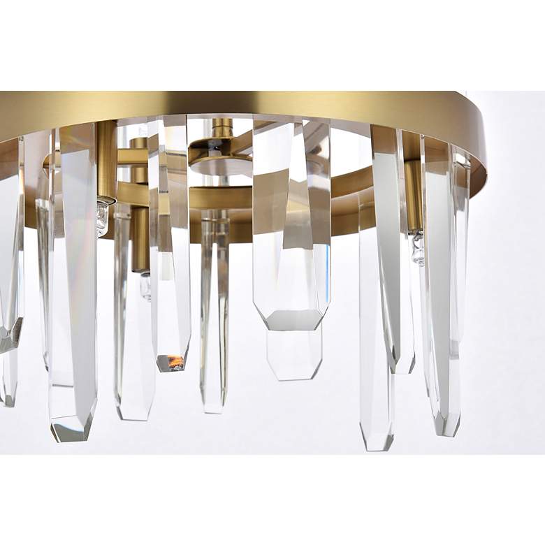 Image 5 Serena 12" Wide Satin Gold 6-Light Mini Pendant more views
